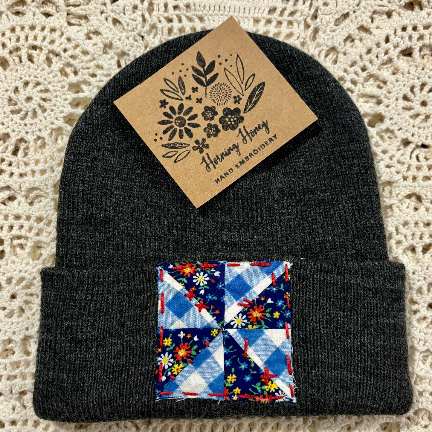Quilt Square Beanie
