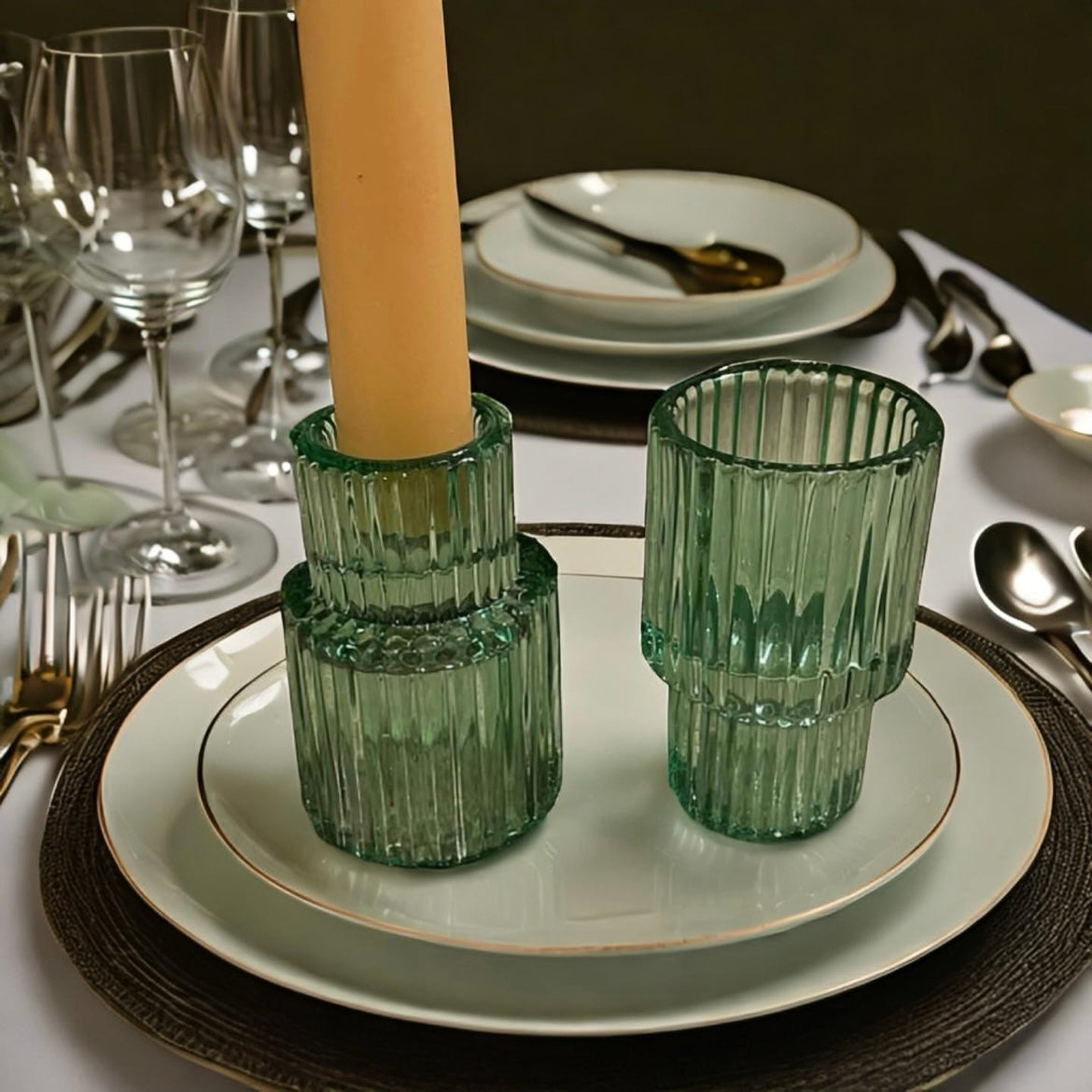 Votive and taper candle holders