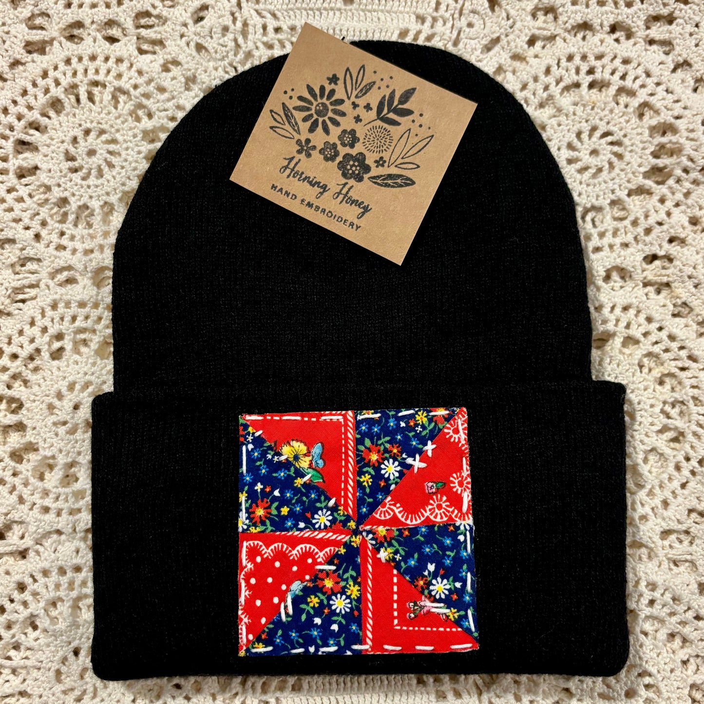 Quilt Square Beanie