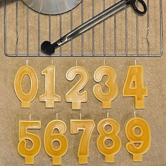 Beeswax Birthday Numbers