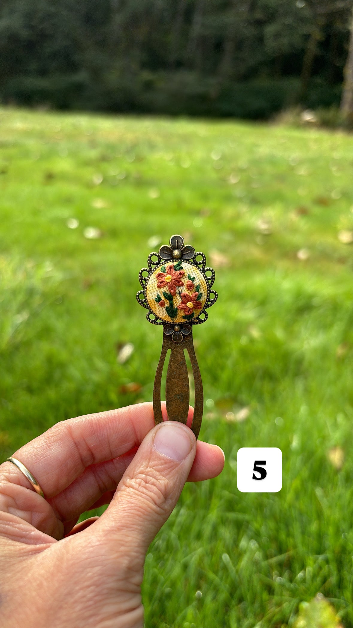 Hand Embroidered Bookmarks