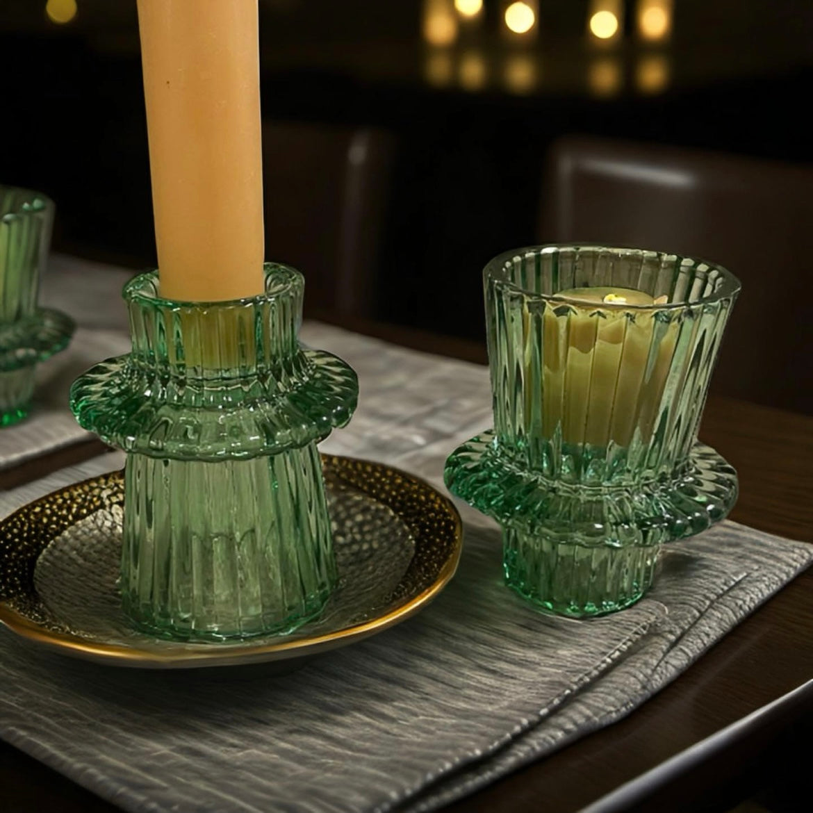 Votive and taper candle holders