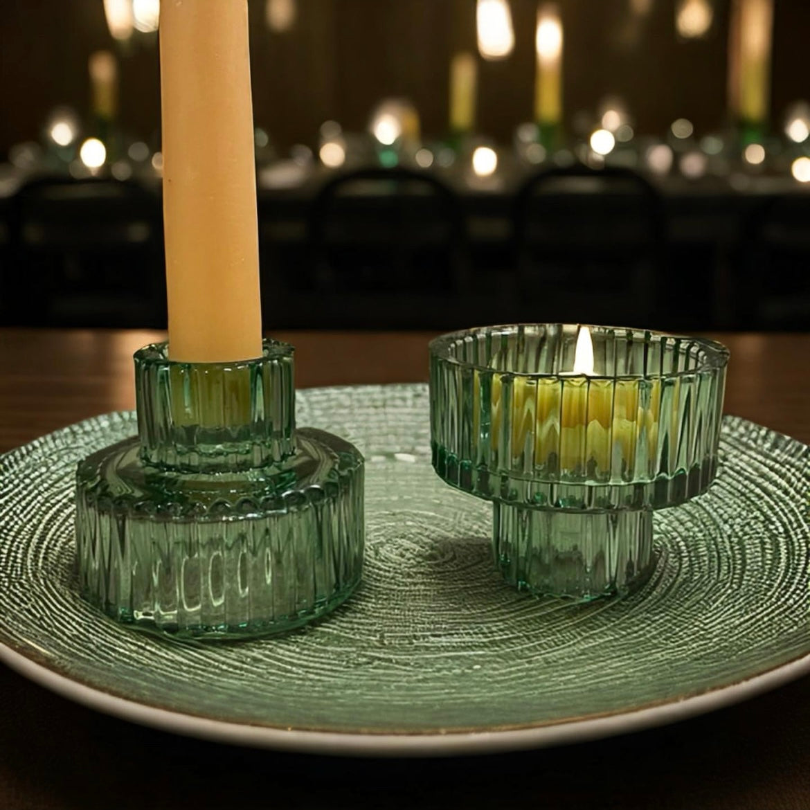 Votive and taper candle holders