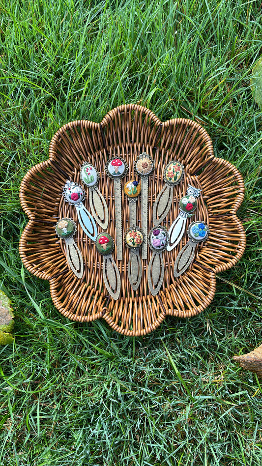 Hand Embroidered Bookmarks