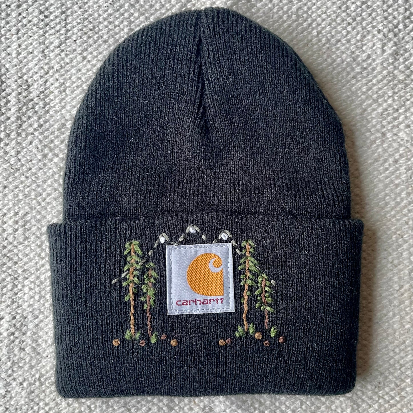 Hand Embroidered Baby Beanie